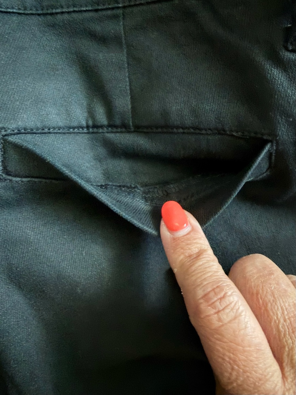 Kancan Julia Mid Rise Straight Black Pants NWT 5/26 Cropped Chino Work - Picture 7 of 14